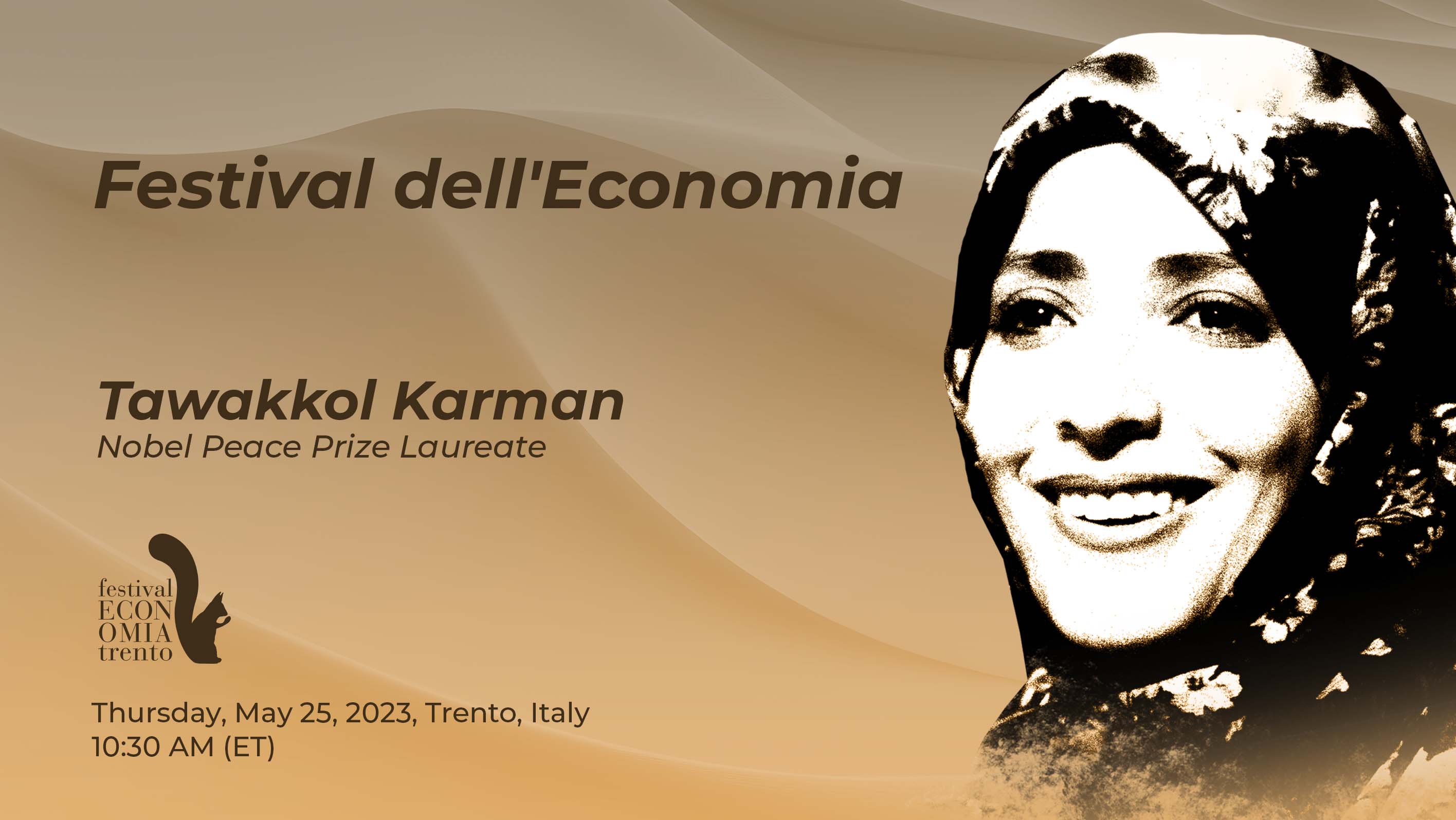 Tawakkol Karman to speak at Trento Festival of Economics